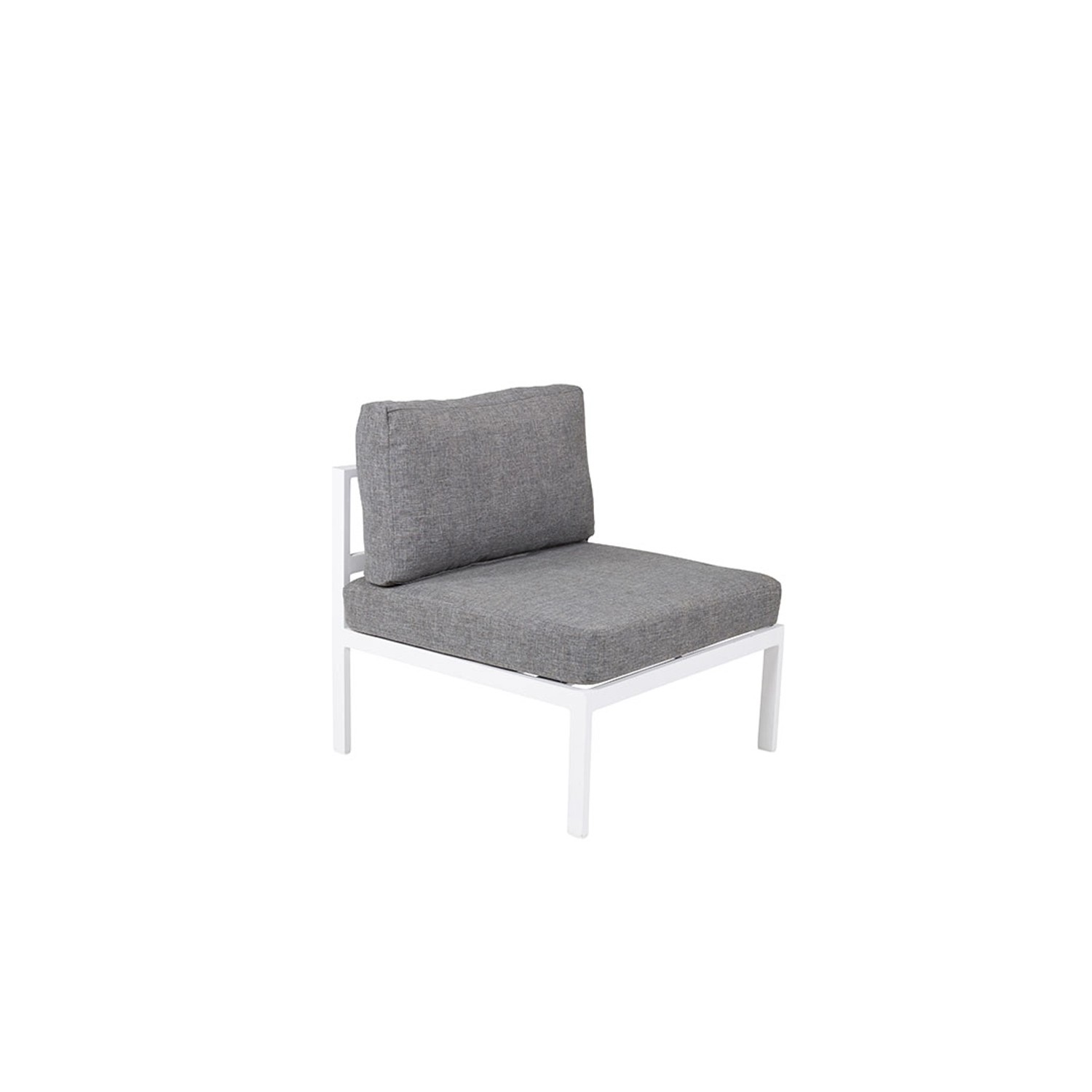 ebuy24 Copacabana Gartensofa Mittelsegment Weiß Sitzhöhe cm 30 Sitzbreite c günstig online kaufen
