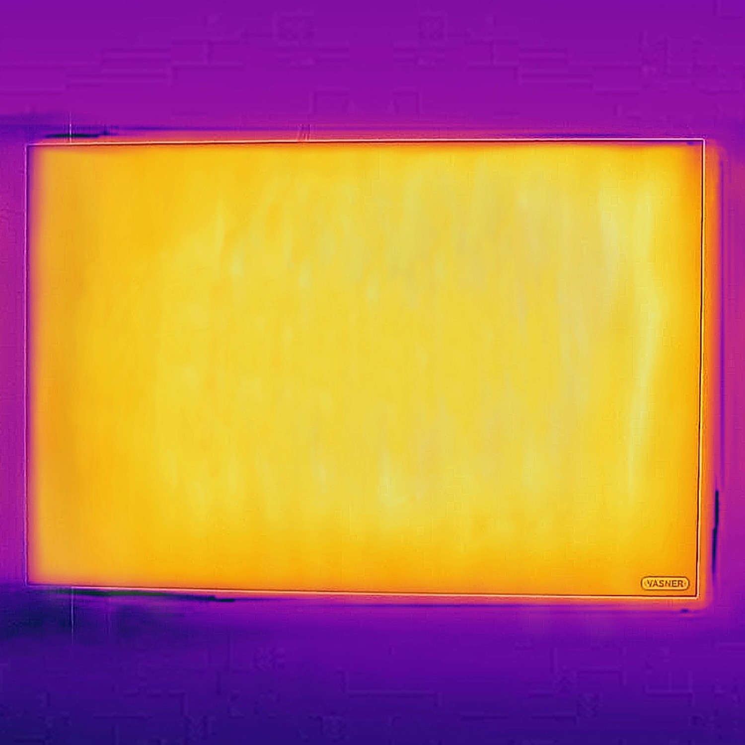 Weiße Vasner Infrarotheizung Citara M Metall, 1100 W, 60x140 cm. Elektrische Heizung für Wand- oder Deckenmontage.