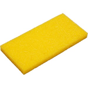 Gelber LUX Ersatzschwamm Classic, 270x130mm, grobporig für Fliesenwaschbrett.