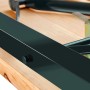 Detailansicht: Klappmechanismus der Tectake Bierzeltgarnitur Ralf mit Tischplatte aus Tannenholz.