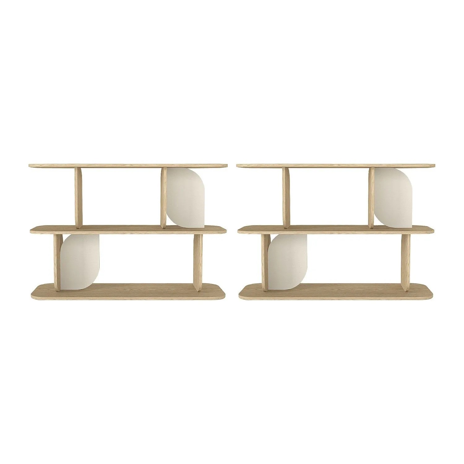 Vente-unique Regal Neleria Beige  Naturfarben Hell 120 cm