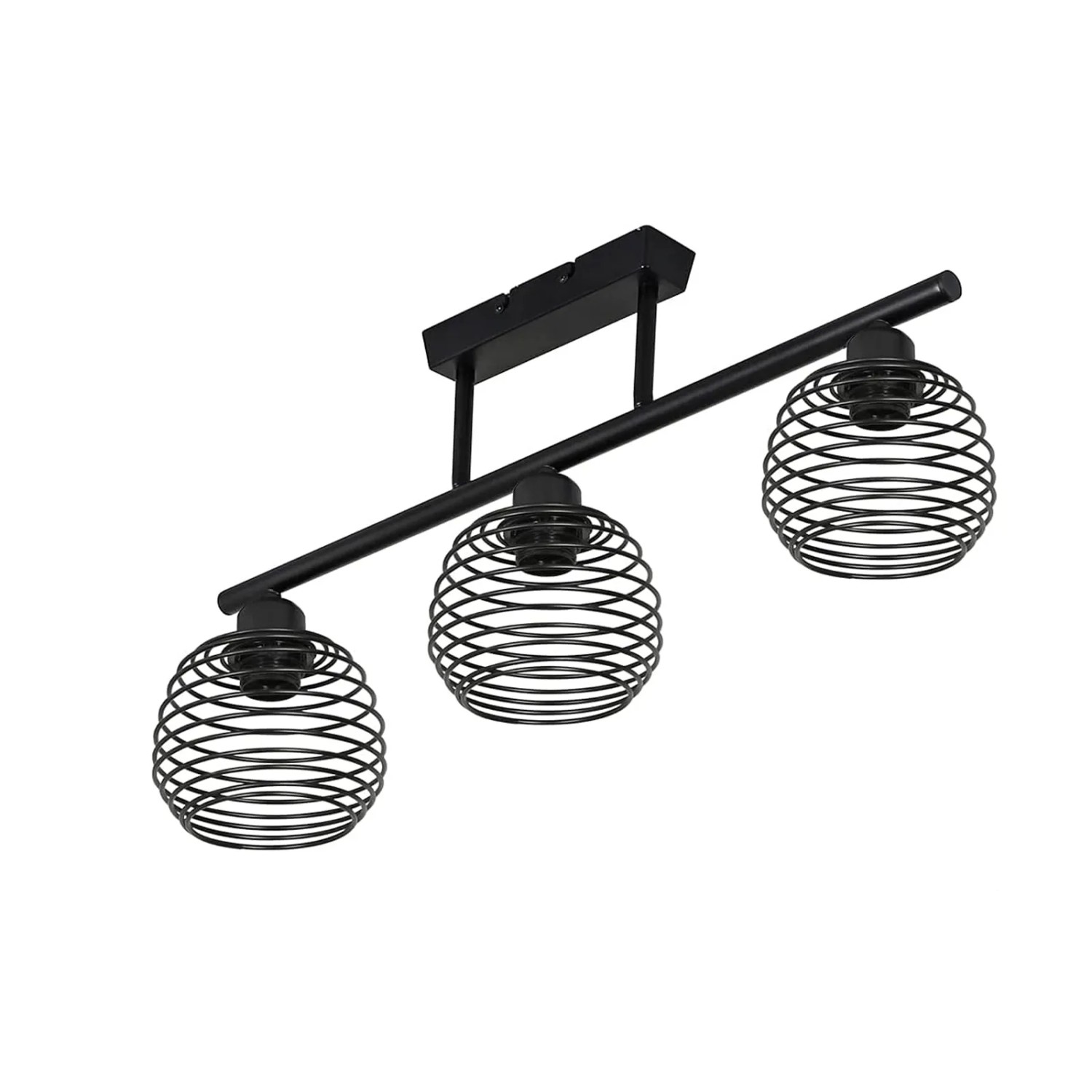 NETTLIFE Deckenleuchte aus Metall L68cmSchwarz NETTLIFE Deckenleuchte aus Metall L68cm Schwarz