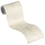 A.S. Création selbstklebende Borte Ornament Creme-Silber, 5m Rolle.