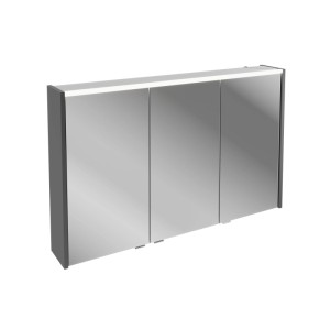 Fackelmann Badmöbel Spiegelschrank B.Round 110 cm Grafit
