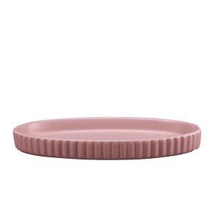 Kleine Wolke Mallow Kammschale in Rouge, Badhelfer mit Rillenstruktur.