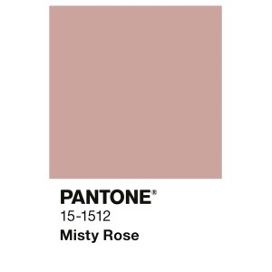Alpina Innenfarbe Pantone Misty Rose. Farbfläche in mattem Rosa, ideal für Wände.