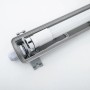 Detailaufnahme: LED-Feuchtraumleuchte, 120 cm, 18 W, IP65, für Keller und Garage.