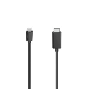 Hama Video-Kabel USB-C auf DisplayPort, 1,5m, zur Verbindung von Geräten mit Monitor oder TV.