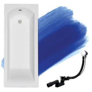 Bad Land Badewanne Rechteck SHEA 150x70 Ablauf Füße