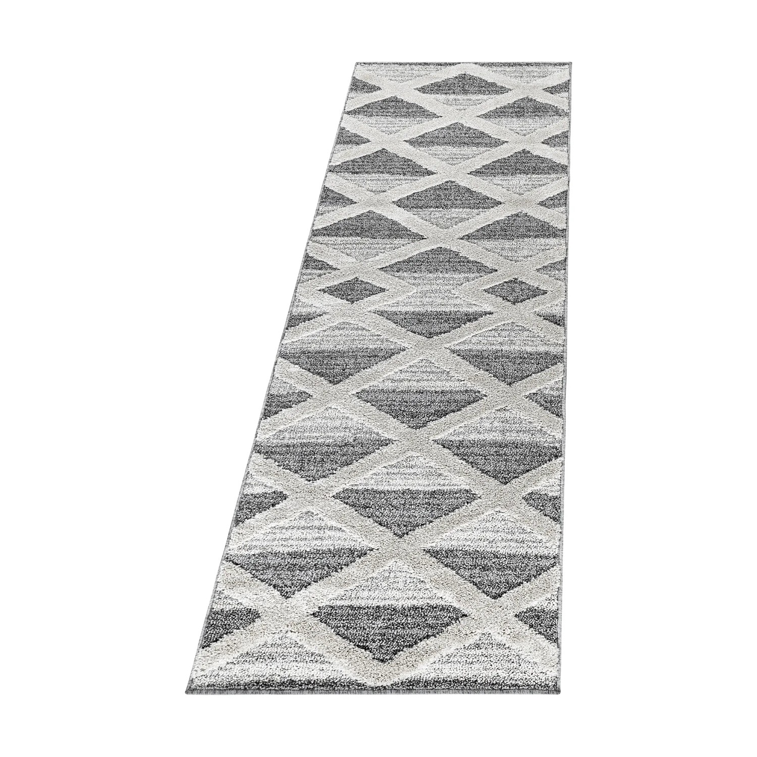 Ayyildiz Hochflorteppich Pisa 4709 Grau 60 cm x 110 cm