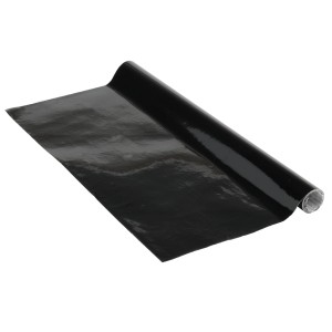 Venilia Klebefolie, 90x210cm, Schwarz, selbstklebend, für Bastelarbeiten und Möbeldesign.