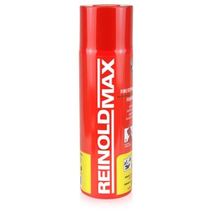 Rote Sprühdose Höfer Chemie Feuerlöschspray 500g für Haushalt.