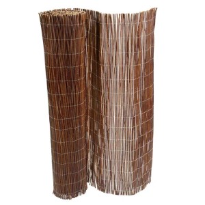 KARAT Weidenzaun, 100x500cm, als Sichtschutz für Balkon oder Garten. Rolle aus Weiden.