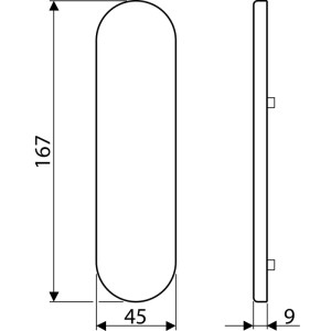 Bks Drückerstift 78430 Geteilt LI 55x Lochabstand 55 mm Vierkant 9 mm Stahl Verzinkt