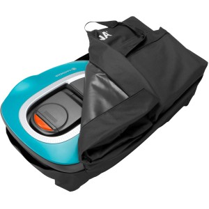 Gardena Aufbewahrungstasche mit Mähroboter. Zubehör für Rasenmäher zur sicheren Lagerung.