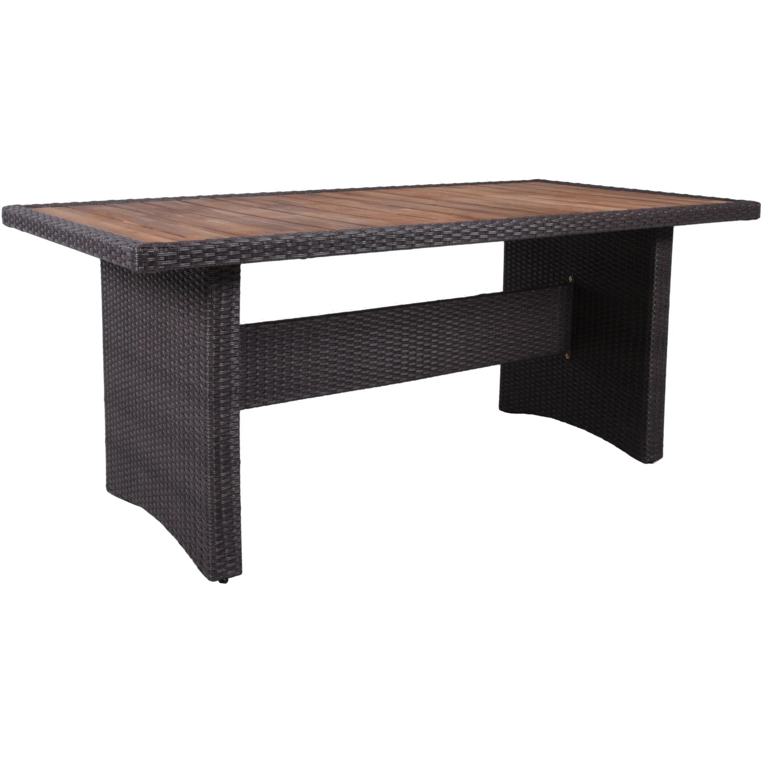 Gartenmöbel-Set Braga Tisch, Weidengrau, Akazienholzplatte, Teil des 5-teiligen Sets.