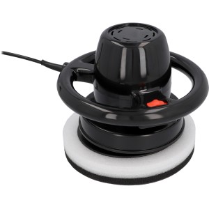Cartrend Poliermaschine, 240 mm, 120 W, 230 V, für Autopflege. Schwarzes Gehäuse mit Polieraufsatz.