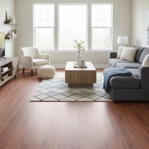 Relaxdays PVC-Bodenbelag PVC Rotbraun Holzoptik Selbstklebend Wasserfest Rutschhemmend Schalldämmend 5 m² 36 Stk. 91 cm x 15 cm x 1,8 mm