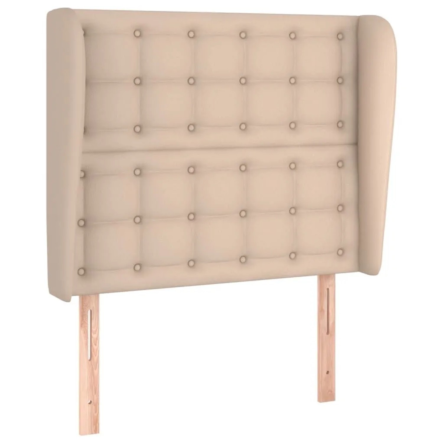 vidaXL Kopfteil mit Ohren Cappuccino-Braun 103x23x118/128cm Kunstleder 3118045