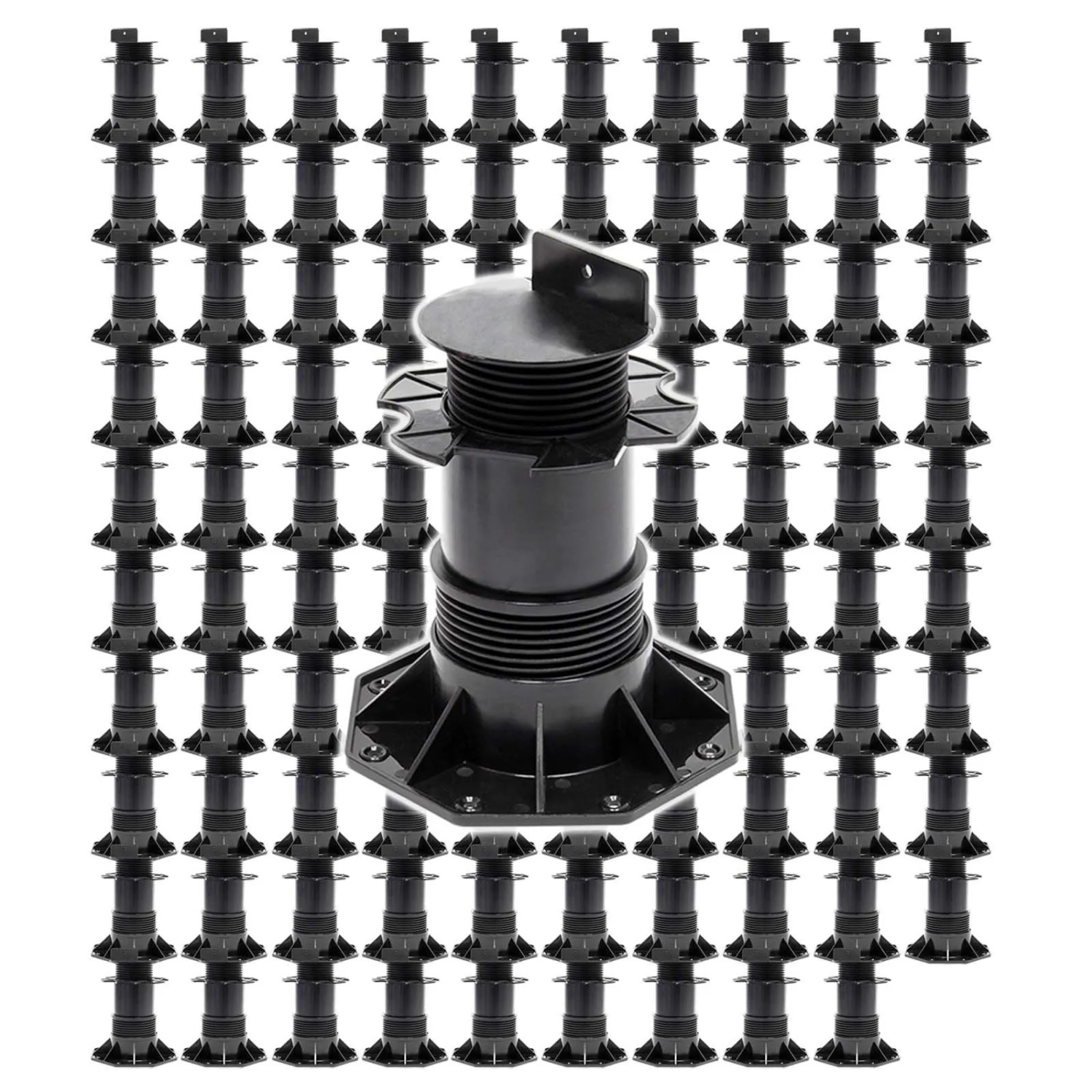 Xpotool Set 100X Stelzlager Terrassen 2700Kg 137-215Mm Stellfüße Höhenverstellbar