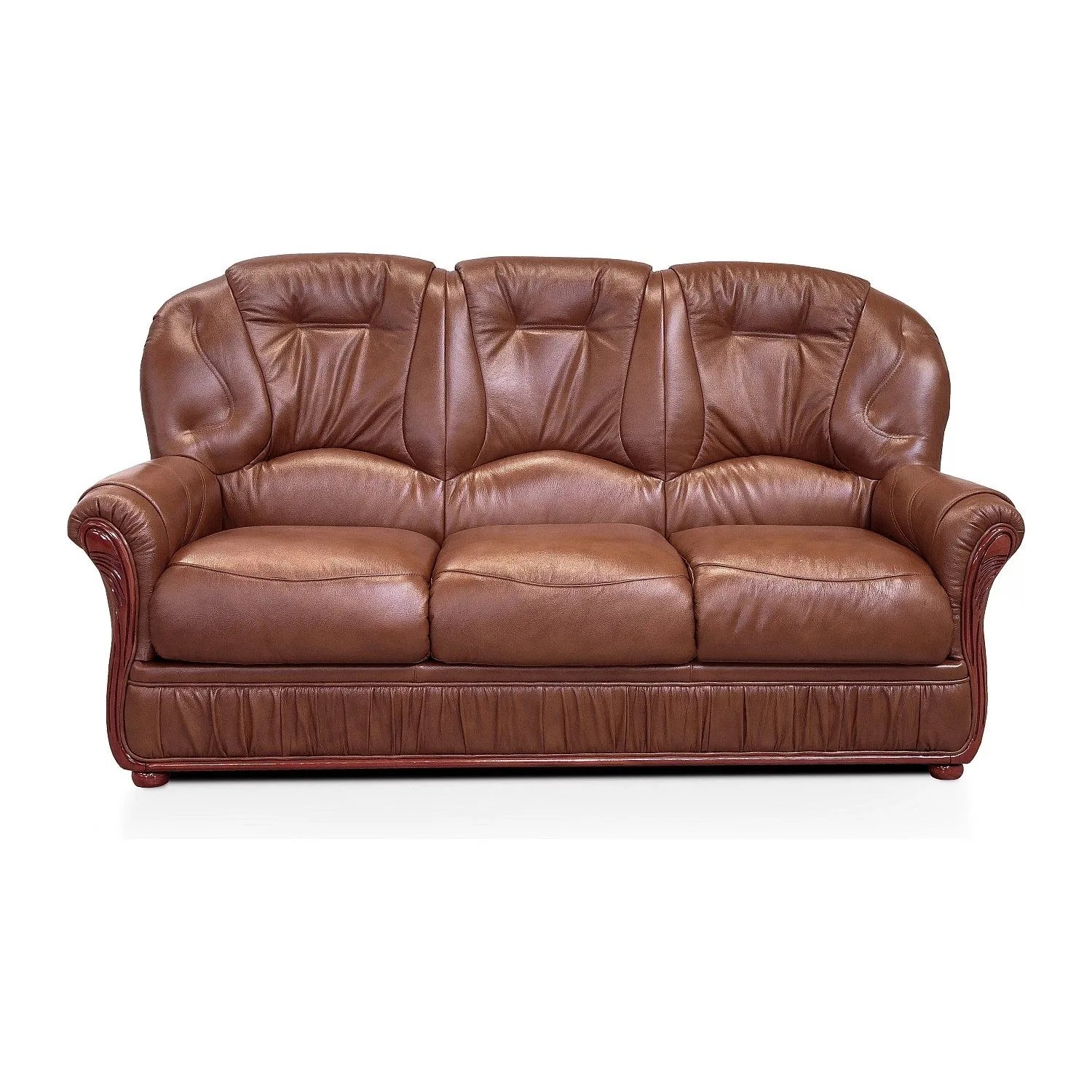 Vente-unique Sofa Ohne Schlafmöglichkeit Daphne Schokoladenbraun 183 cm