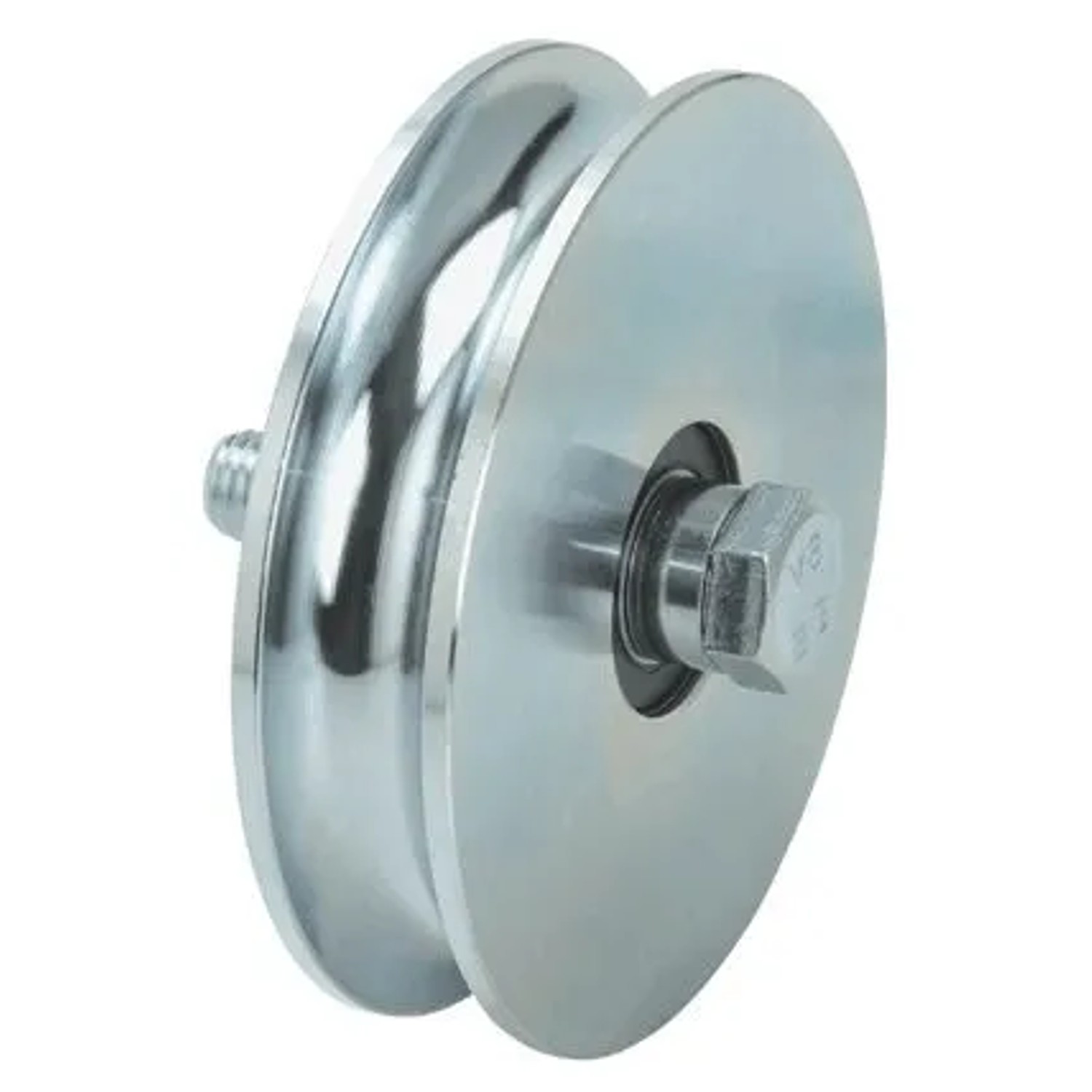FeNau Schiebetorrolle Rundrille Verzinkt Ø 140 mm Für Schiene Ø 20 mm 2 Kugellager