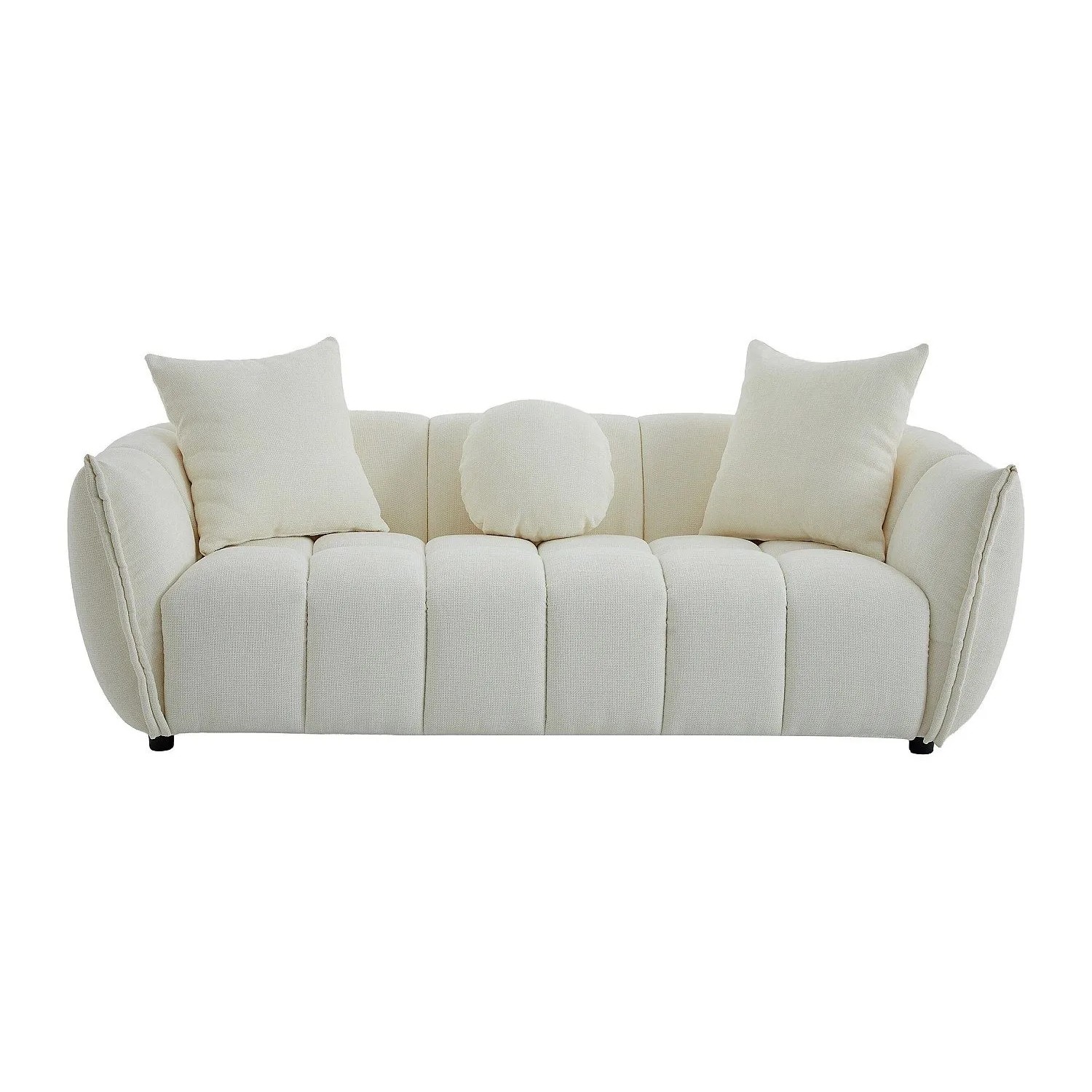 Vente-unique Sofa Ohne Schlafmöglichkeit Gonolon Beige 216 cm