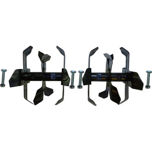 Ersatzmesser für LUX Elektro-Bodenhacke E-BH 1400-43, Stahl, zur Bodenauflockerung.