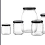 Ritzenhoff & Breker Einmachgläser, 6er Set, 500ml, mit schwarzen Schraubdeckeln.