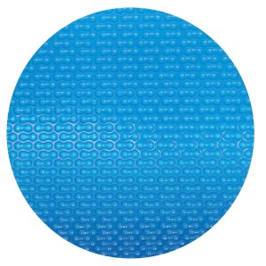 Dunkelblaue Evolution Solarplane, rund, 450cm, 500µm, Geobubble-Folie für Pool-Wärme.