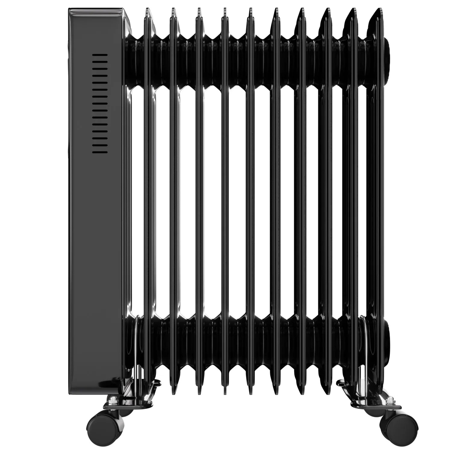 Schwarzer TroniTechnik Ölradiator TT OR 311 mit 11 Rippen, 2500W und WiFi Funktion.