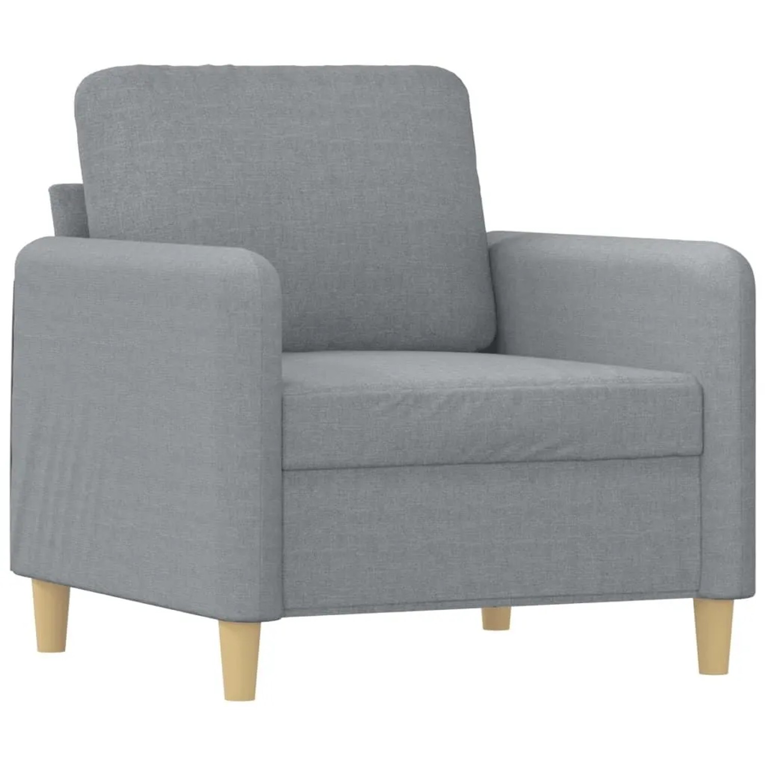vidaXL Sessel Hellgrau 60 cm Stoff 359462