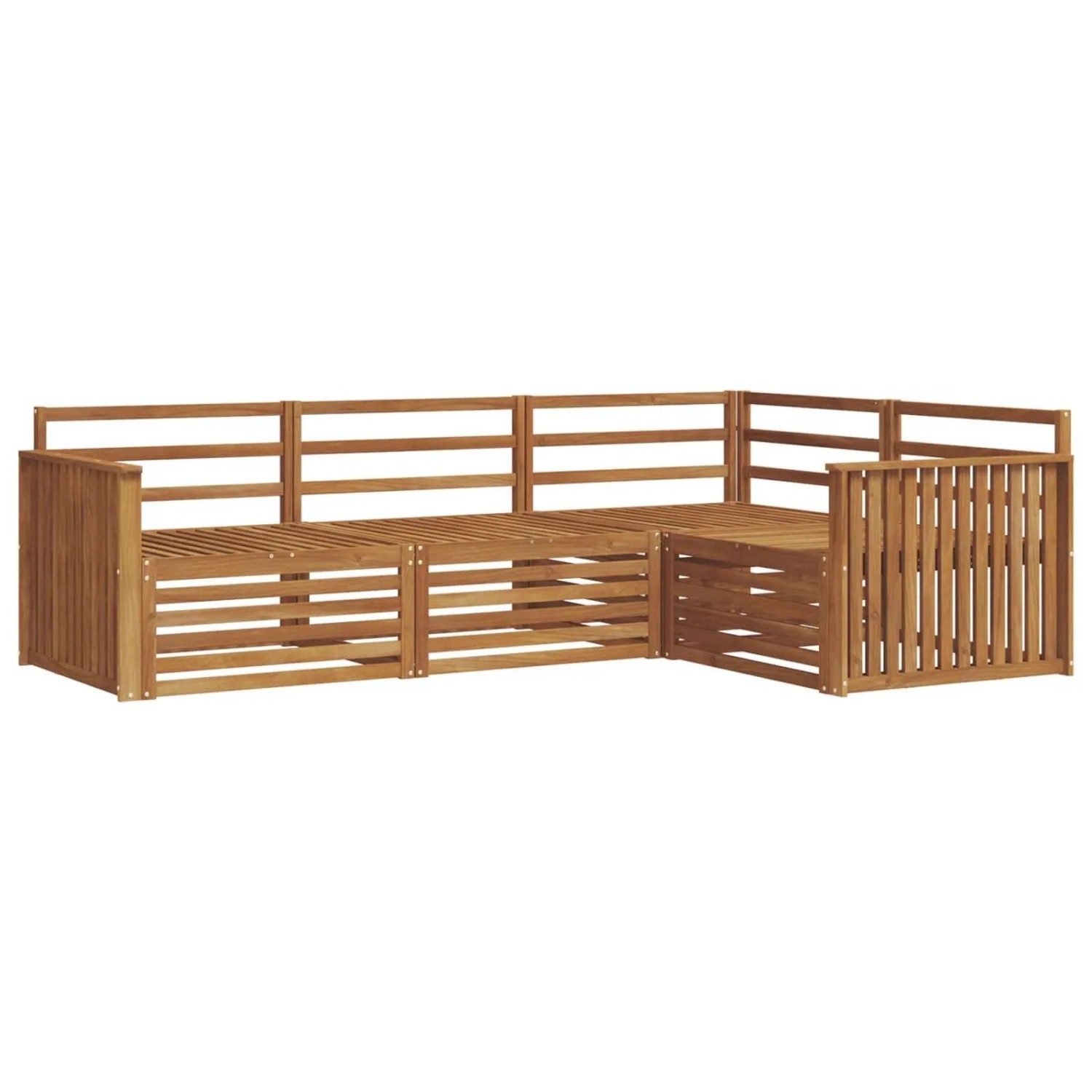 vidaXL Outdoor-Sofagarnitur 4-Tlg Natur 3373374