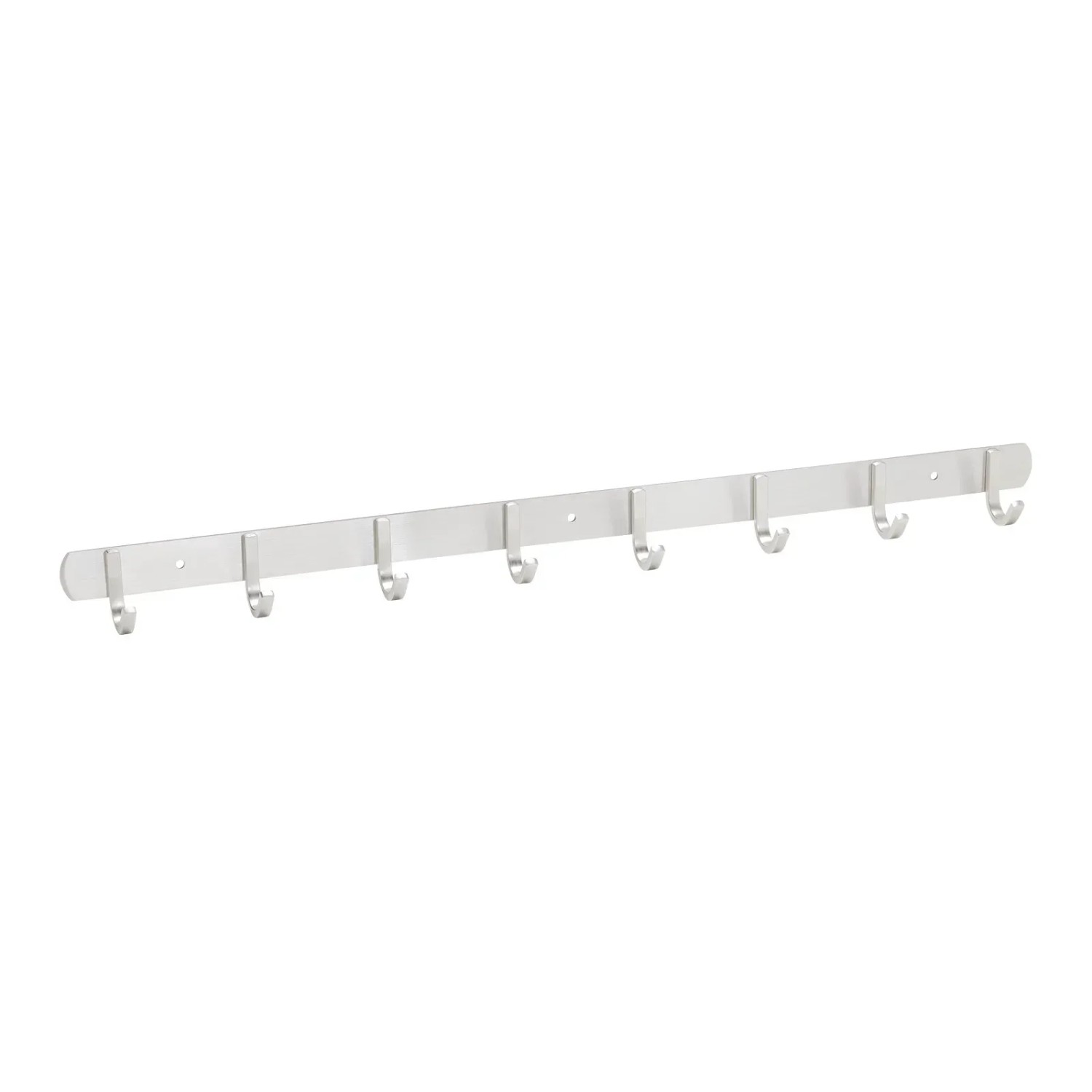 SOTECH SAMU Hakenleiste aus gebürstetem Edelstahl mit 8 Haken für Garderobe, Kleidung und Schlüssel.