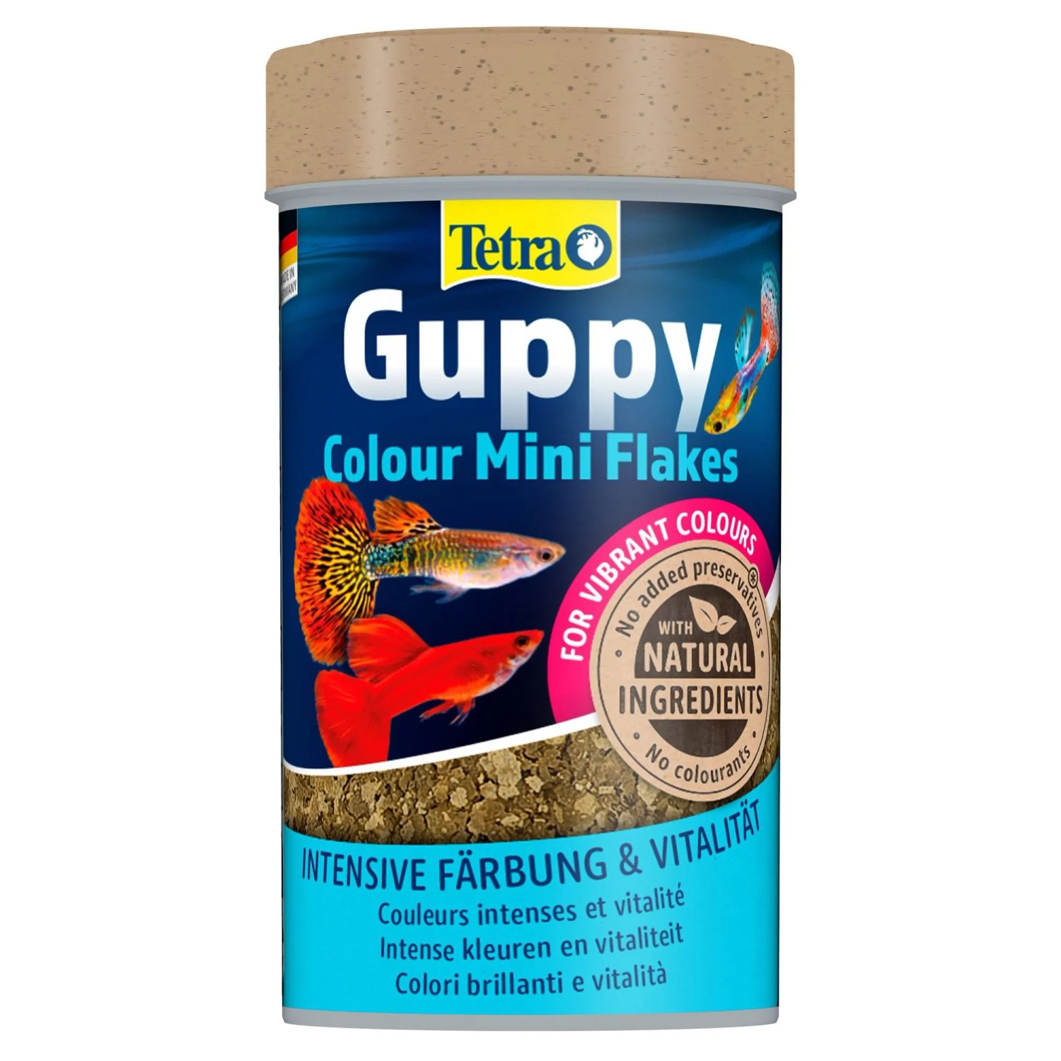 Tetra Flockenfutter Guppy Color Mini Flakes 100 Ml