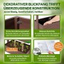 Detailansicht TTL Garden Hochbeet mit 4 Etagen aus braunem Holz, Fokus auf Konstruktion und Aufbau.