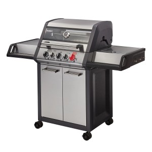 Enders Gasgrill Monroe Pro 3 SIK Turbo mit 3 Brennern, Seitenkocher und Unterschrank.