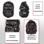 Detailreicher Deko Schädel Gorillakopf (34cm) zur Wandmontage, frostbeständig.