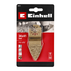 Einhell HM Finger-Raspel, 34x41mm, für Multitools, Hartmetall-bestreut für Grobschliff.