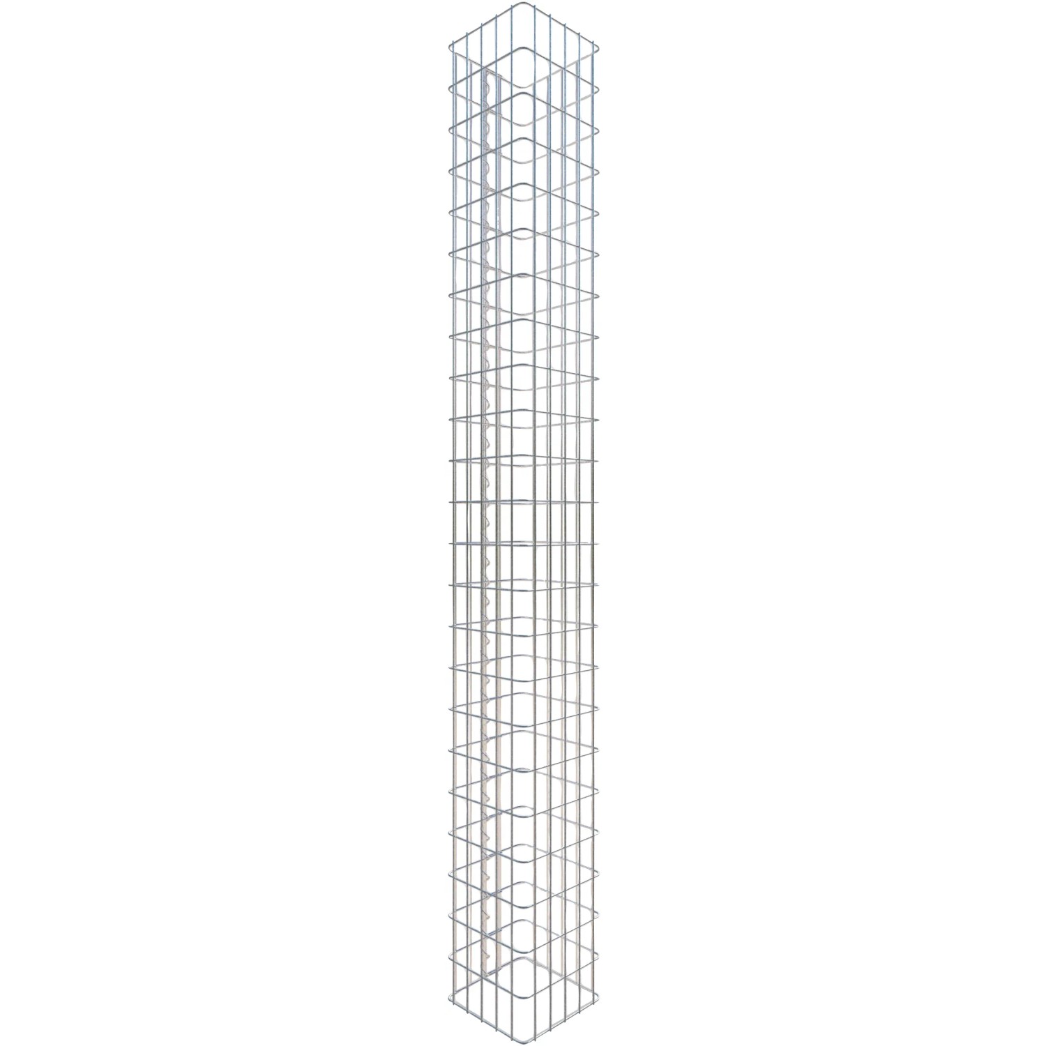 Gabiona Gabionen-Säule eckig 230 x 27 x 27 cm Maschenw 5 x 10 cm