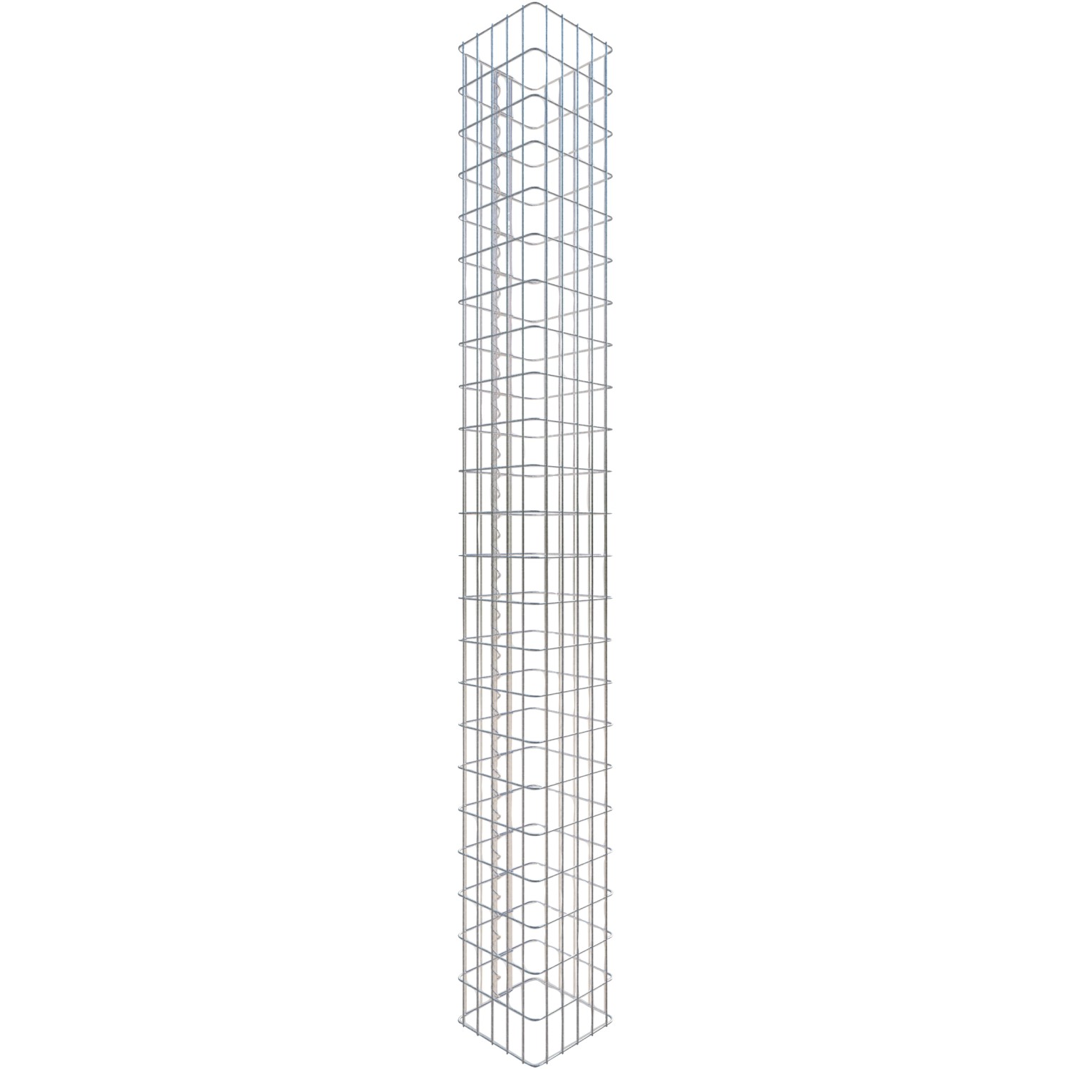 Gabiona Gabionen-Säule eckig 230 x 27 x 27 cm Maschenw 5 x 10 cm