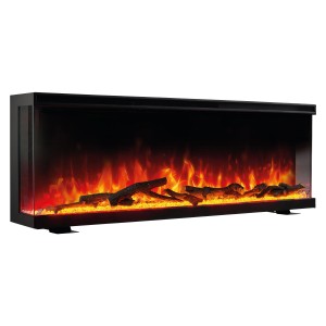 Kaminio Elektrokamin LEA 3in1 mit Panorama-Feuer und 3D-Effekt, 50 Zoll.