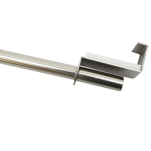 Gardinia Spannvitrage, Titan, Ø 7/9 mm, 120-160 cm, Detailaufnahme der Halterung.