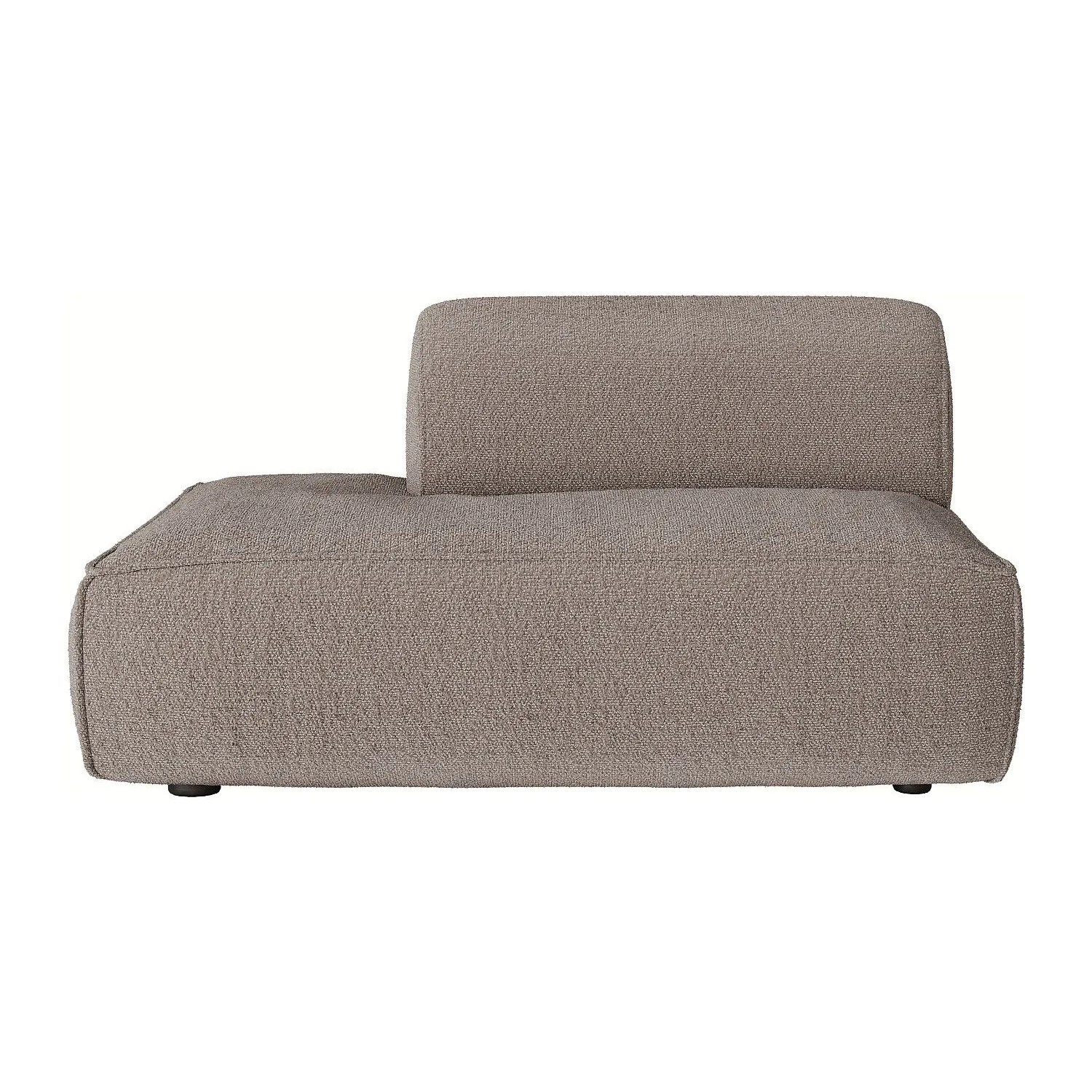 Vente-unique Recamiere Ohne Schlaffunktion Camilio Taupe 130 cm