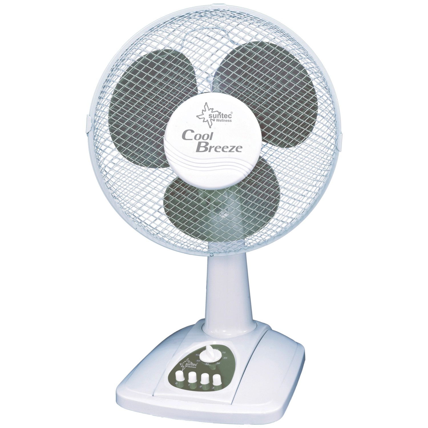 Suntec Tischventilator CoolBreeze 3000 TV 30 cm Weiß-Grau
