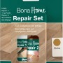 Bona Home Repair Set Eiche für Holzböden: Reparaturpaste, Lack, Pinsel und Schleifpapier im Set.