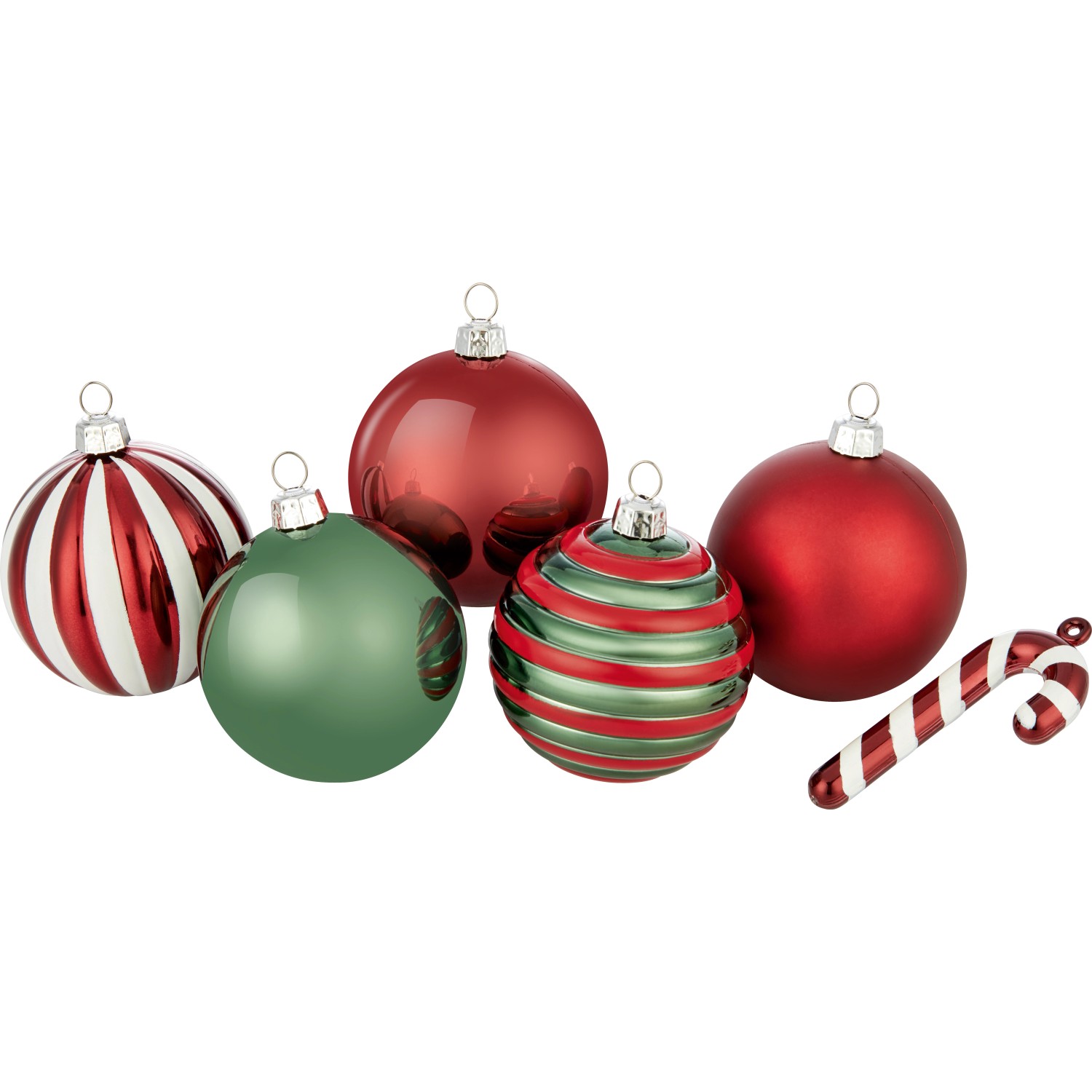 Weihnachtskugel-Set Ø 6 cm 50-teilig im amerikanischen Stil