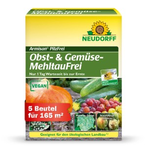 Neudorff Armisan Pilzfrei Obst- & Gemüse-Mehltaufrei 50g Packung zur Bekämpfung von Mehltau.