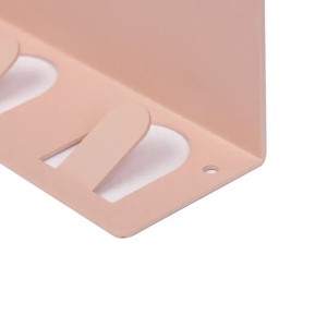 KARAT Wandregal, pink, mit Haken, 2er Set. Metallregal für Deko und Aufbewahrung.