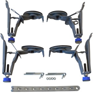 Kaldewei Sonderfußgestell 5037 für Badewannen, höhenverstellbar, mit Zubehör.